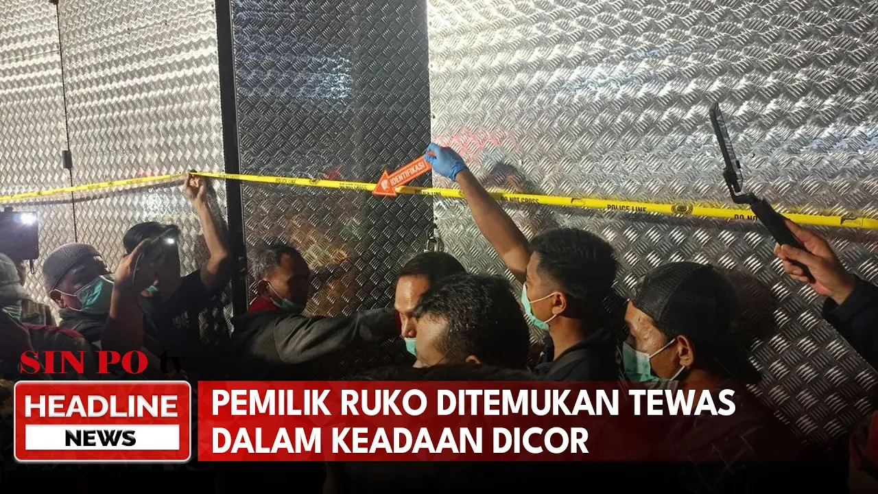 Pemilik Ruko Ditemukan Tewas Dalam Keadaan Dicor