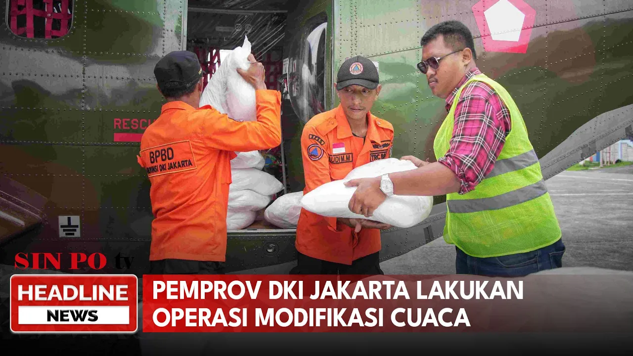 Pemprov DKI Jakarta Lakukan Operasi Modifikasi Cuaca