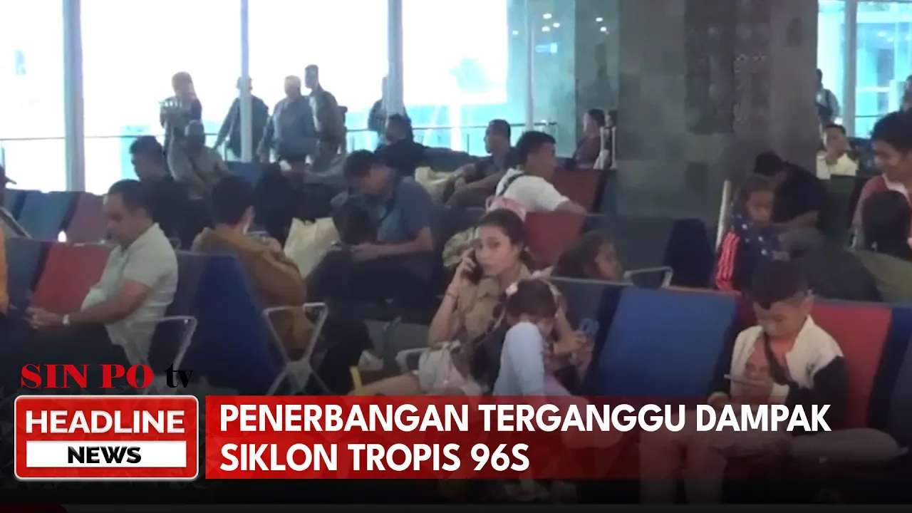 Penerbangan Terganggu Dampak Siklon Tropis 96s