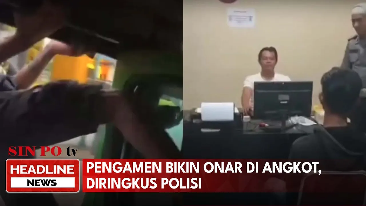 Pengamen Bikin Onar Di Angkot, Diringkus Polisi