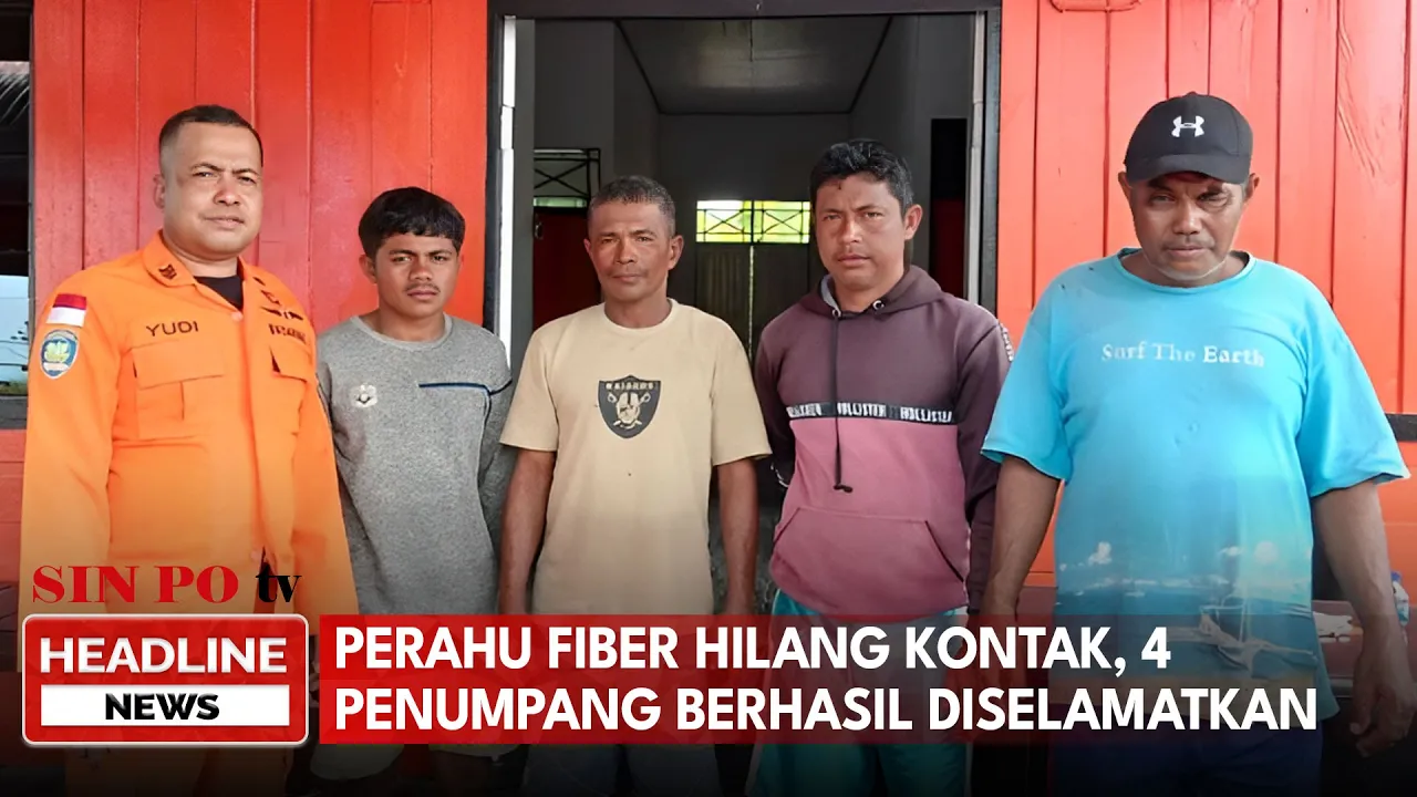 Perahu Fiber Hilang Kontak, 4 Penumpang Berhasil Diselamatkan