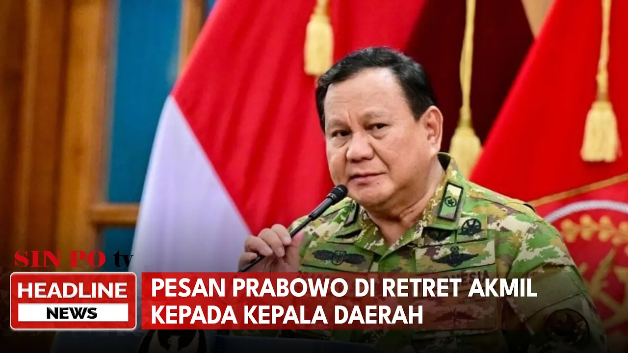 Pesan Prabowo di Retret Akmil kepada Kepala Daerah