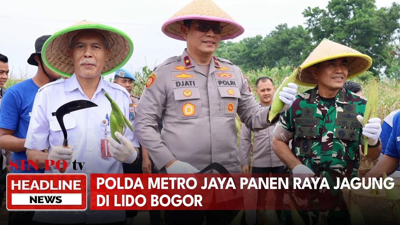 Polda Metro Jaya Panen Raya Jagung Di Lido Bogor