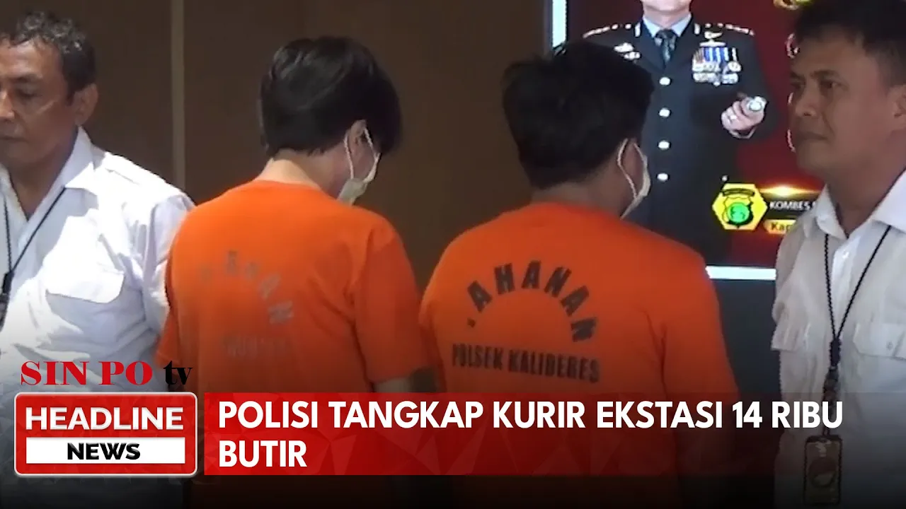 Polisi Tangkap Kurir Ekstasi 14 Ribu Butir