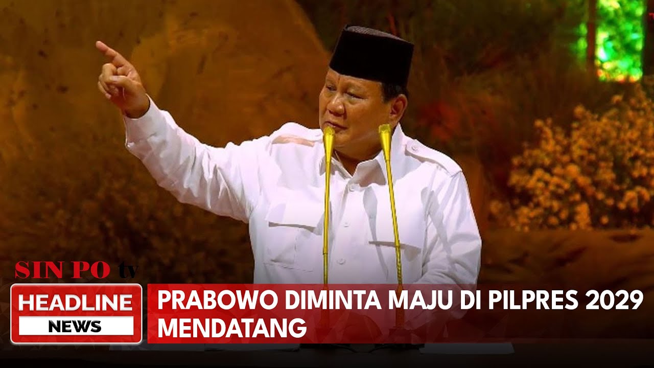 Prabowo Diminta Maju Di Pilpres 2029 Mendatang