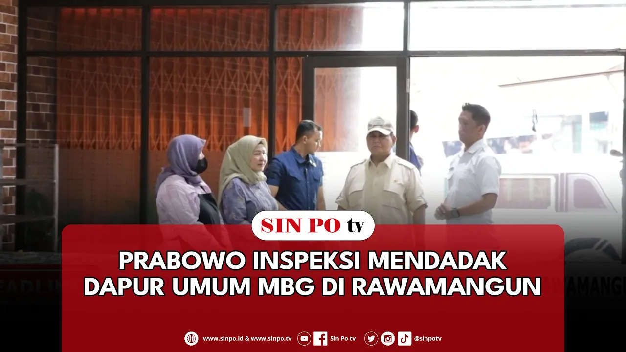 Prabowo Inspeksi Mendadak Dapur Umum MBG Di Rawamangun