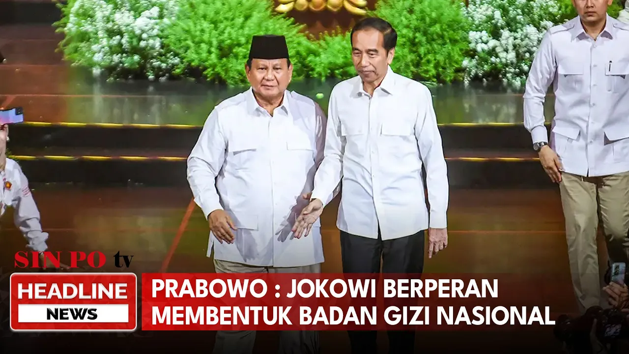 Prabowo : Jokowi Berperan Membentuk Badan Gizi Nasional