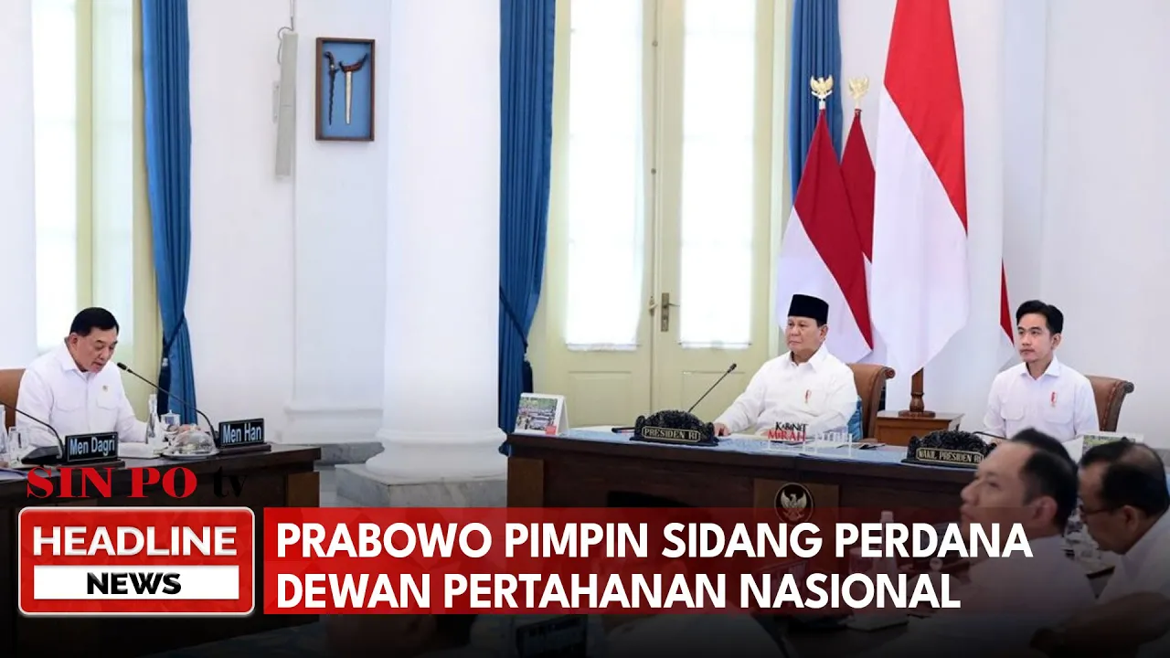 Prabowo Pimpin Sidang Perdana Dewan Pertahanan Nasional