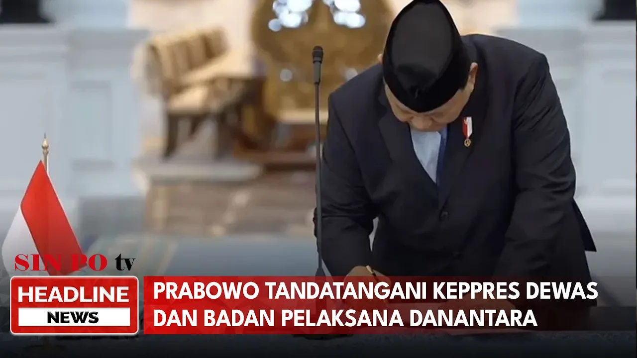 Prabowo Tandatangani Keppres Dewas Dan Badan Pelaksana Danantara