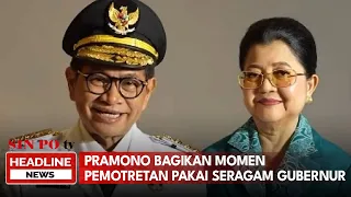 Pramono Bagikan Momen Pemotretan Pakai Seragam Gubernur