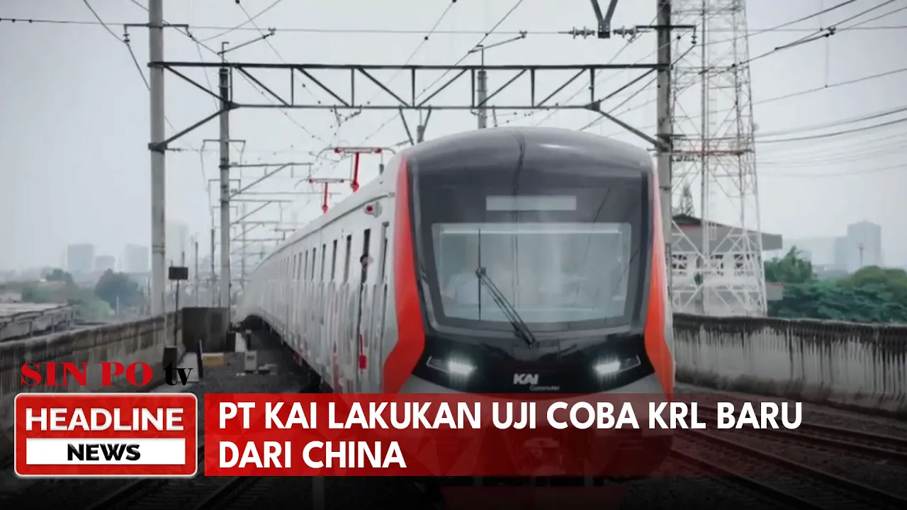 PT KAI Lakukan Uji Coba KRL Baru Dari China