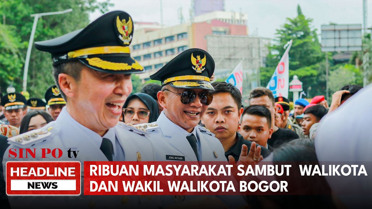 Ribuan Masyarakat Sambut Walikota Dan Wakil Walikota Bogor