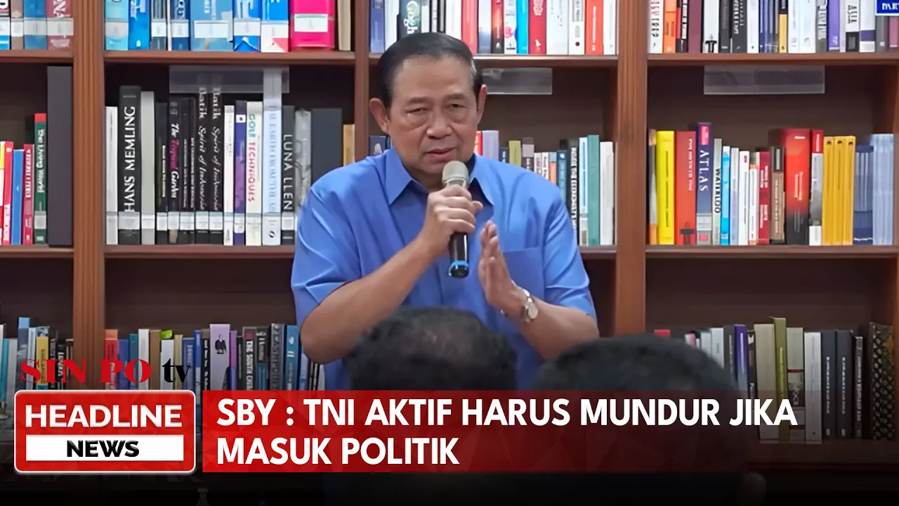 SBY : TNI Aktif Harus Mundur Jika Masuk Politik