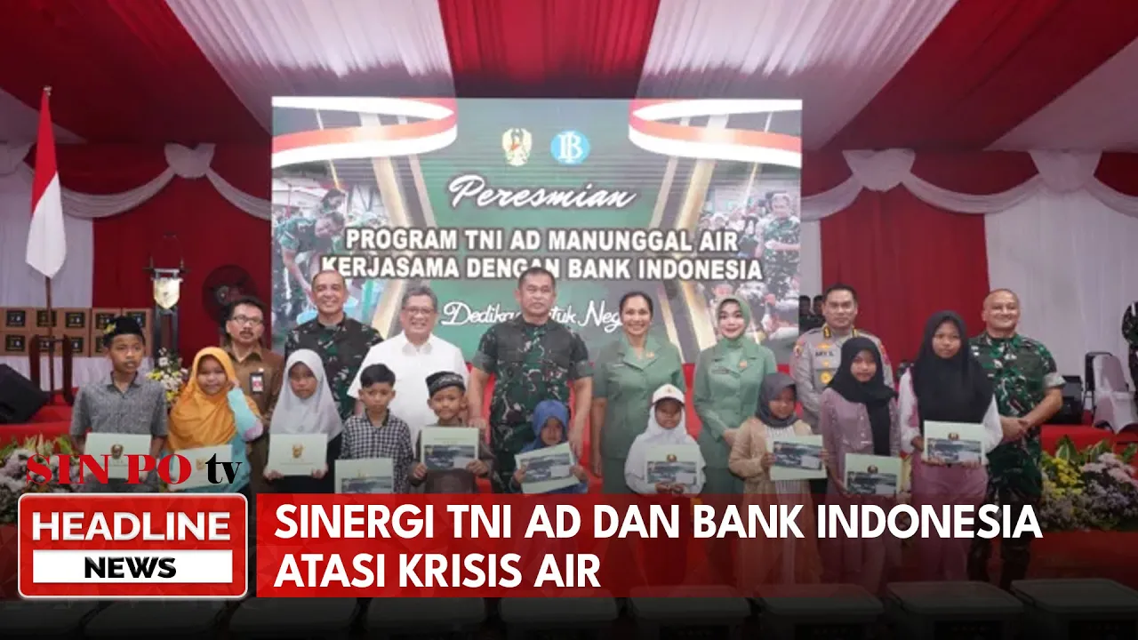 Sinergi TNI AD Dan Bank Indonesia Atasi Krisis Air