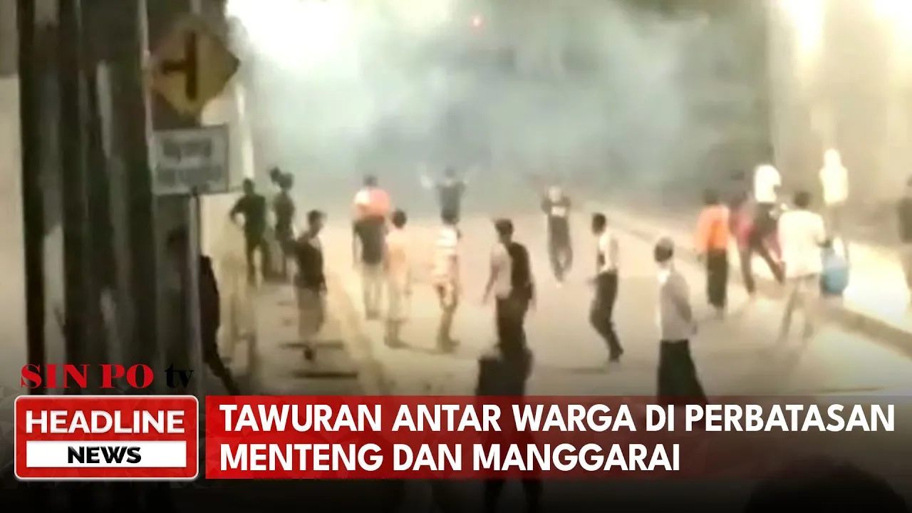 Tawuran Antar Warga Di Perbatasan Menteng Dan Manggarai
