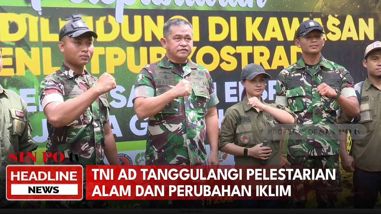 TNI AD Tanggulangi Pelestarian Alam Dan Perubahan Iklim