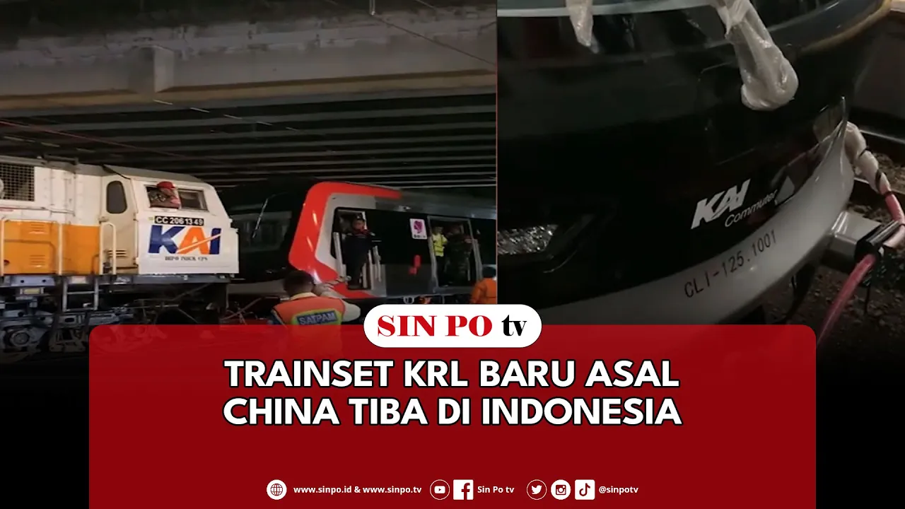 Trainset KRL Baru Asal China Tiba Di Indonesia