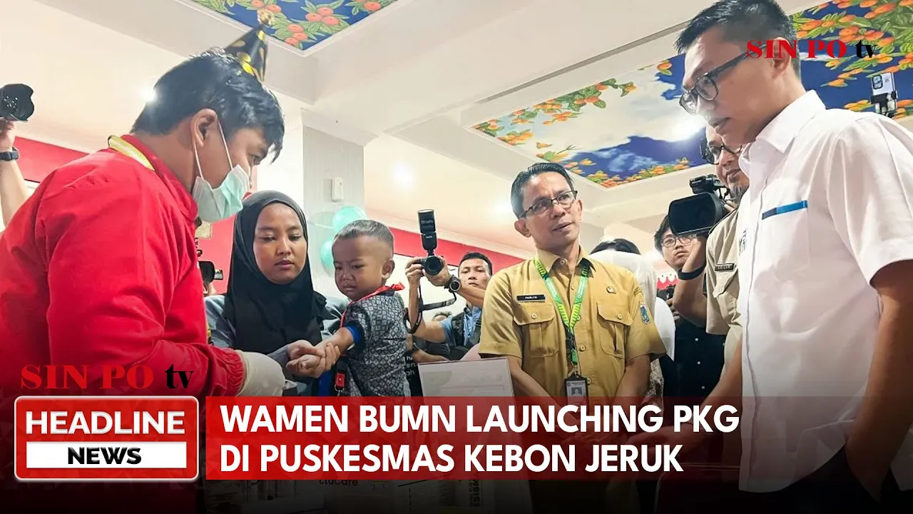 Wamen BUMN Launching PKG Di Puskesmas Kebon Jeruk