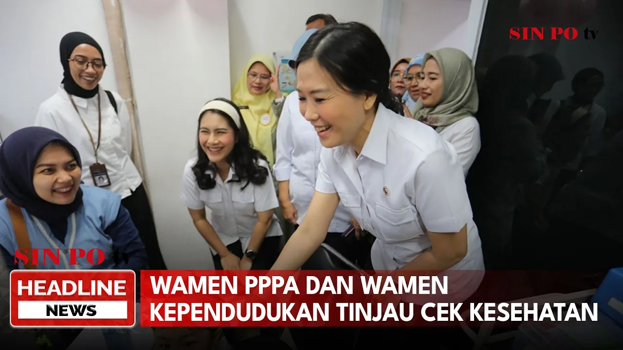 Wamen PPPA Dan Wamen Kependudukan Tinjau Cek Kesehatan