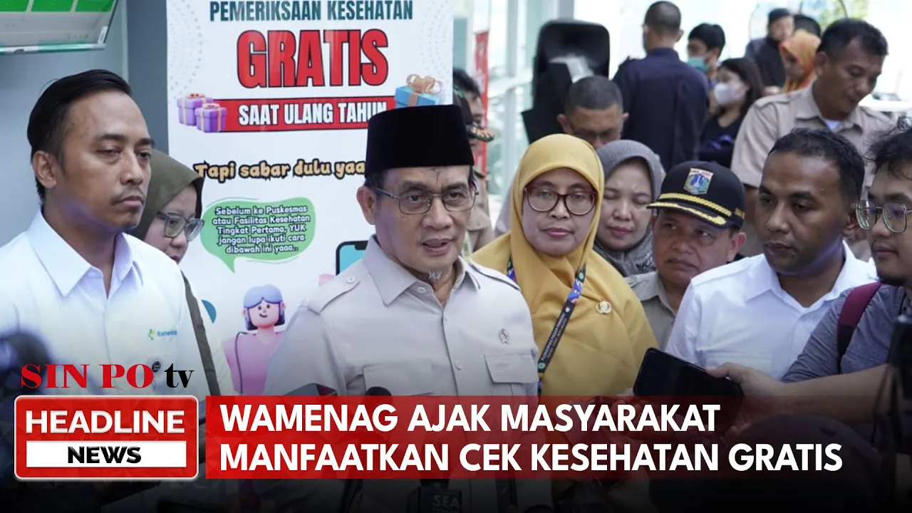 Wamenag Ajak Masyarakat Manfaatkan Cek Kesehatan Gratis