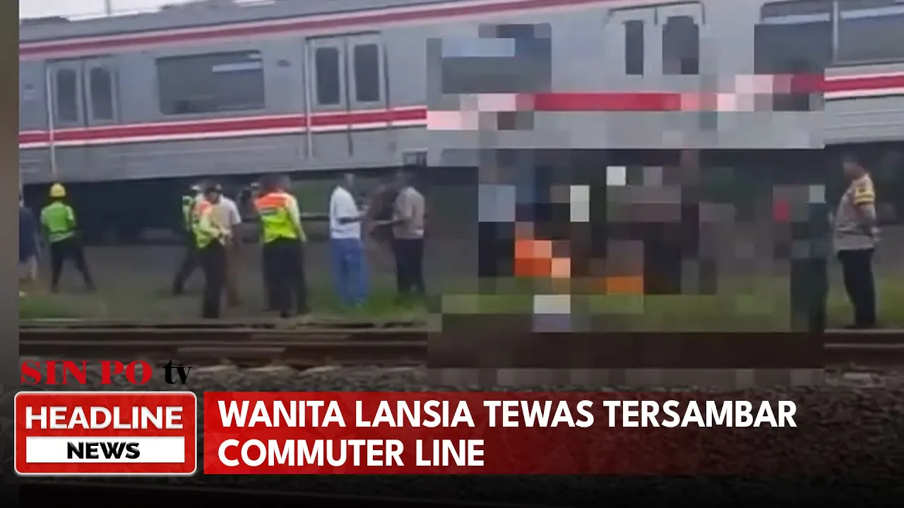 Wanita Lansia Tewas Tersambar Commuter Line