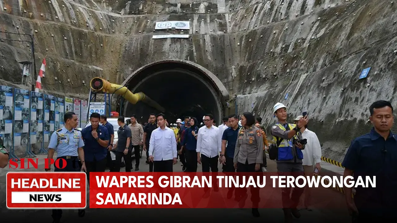Wapres Gibran Tinjau Terowongan Samarinda