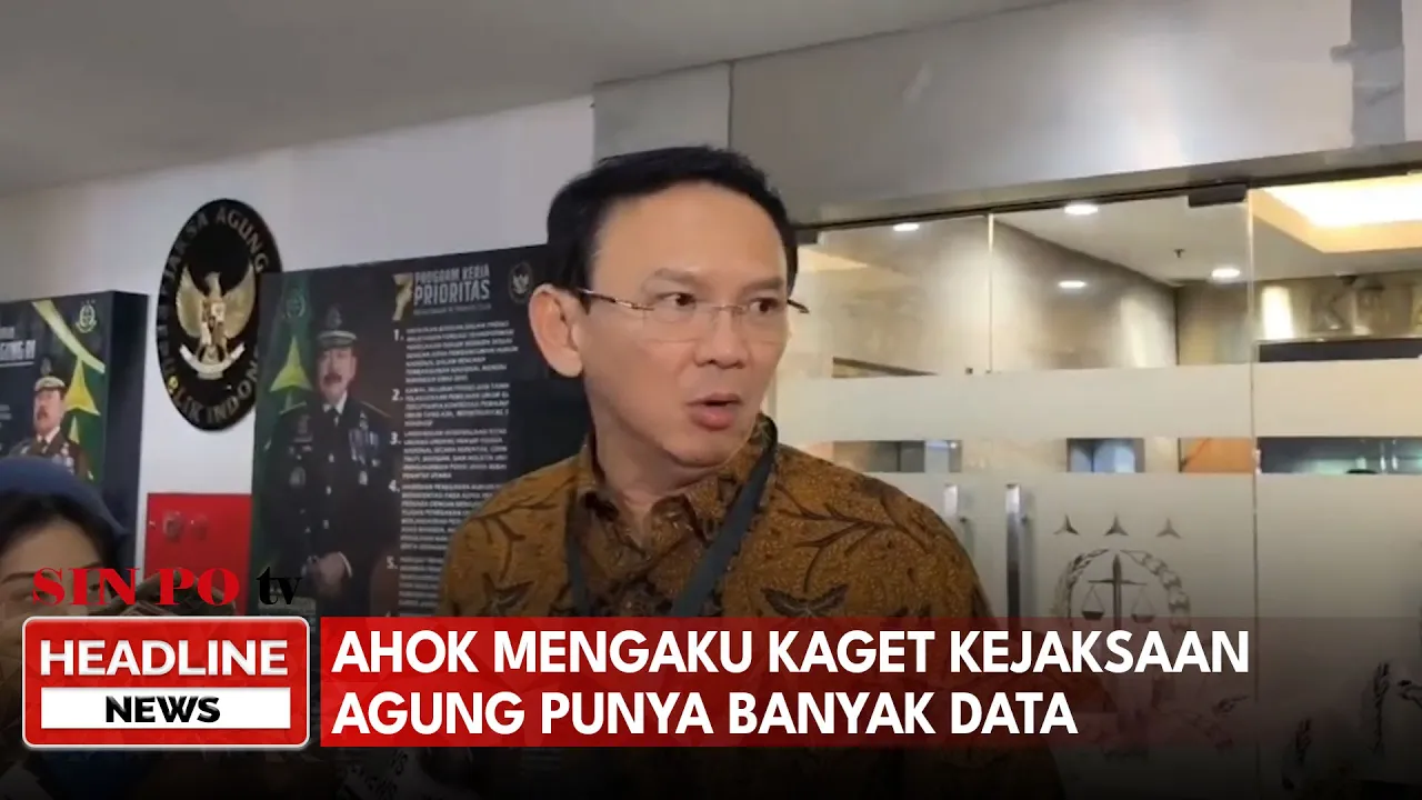 Ahok Mengaku Kaget Kejaksaan Agung Punya Banyak Data