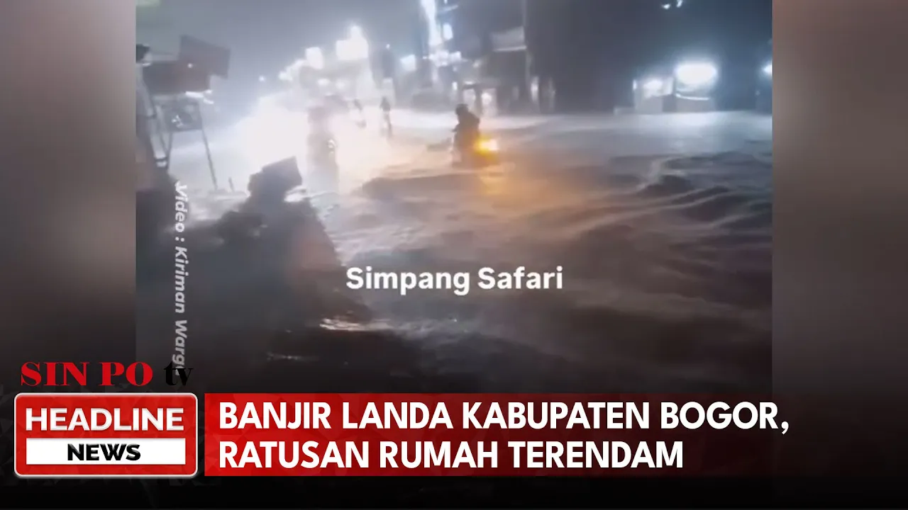 Banjir Landa Kabupaten Bogor, Ratusan Rumah Terendam