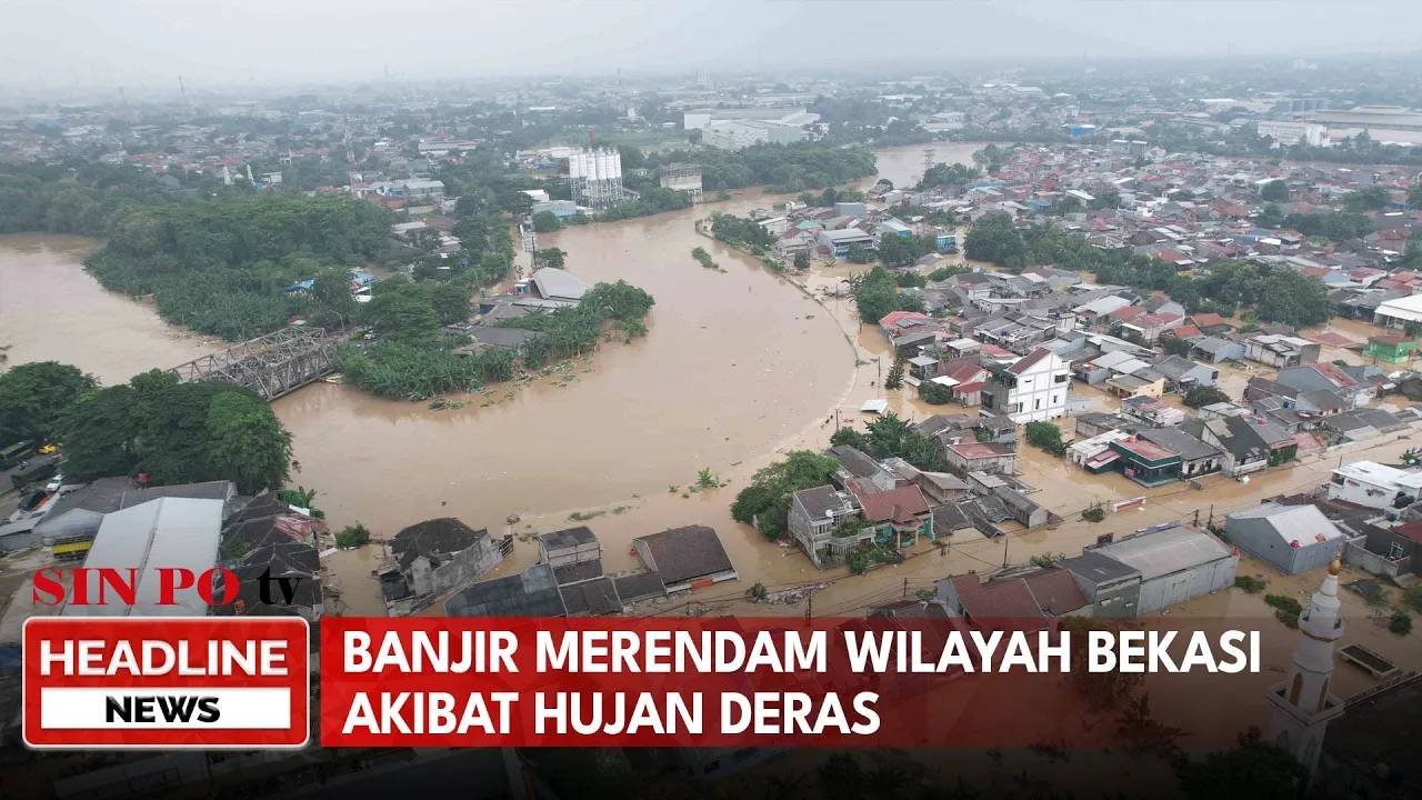 Banjir Merendam Wilayah Bekasi Akibat Hujan Deras