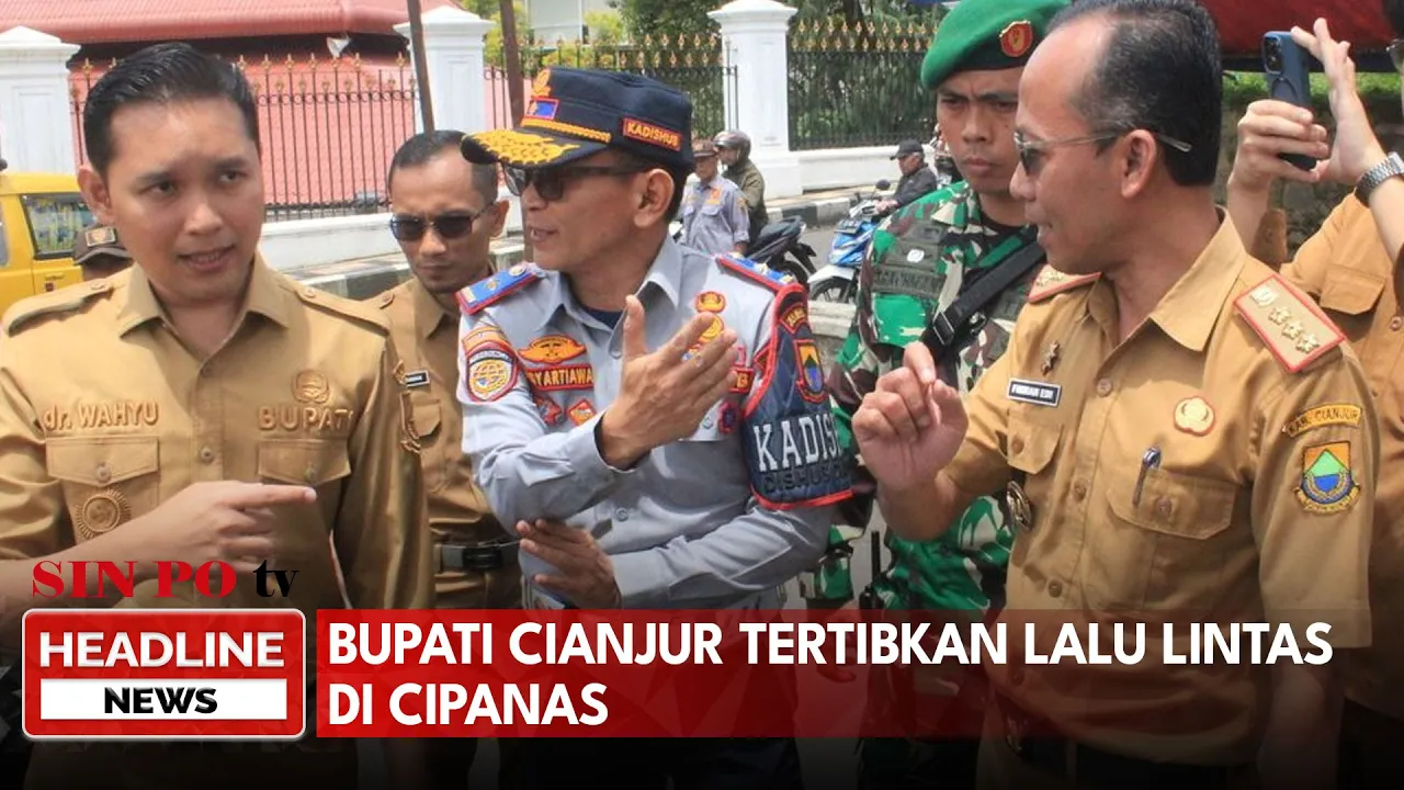 Bupati Cianjur Tertibkan Lalu Lintas Di Cipanas