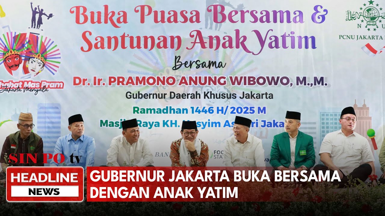 Gubernur Jakarta Buka Bersama Dengan Anak Yatim