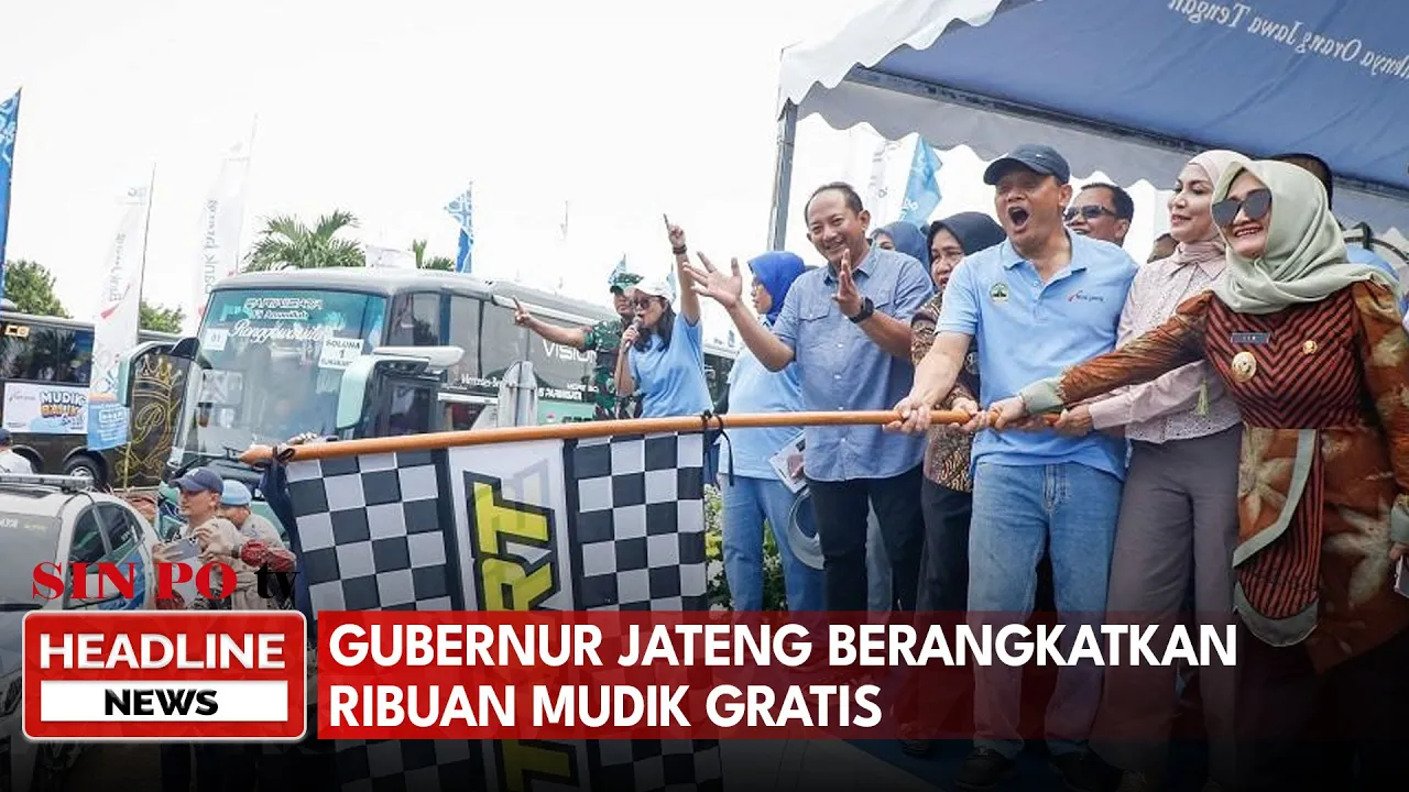 Gubernur Jateng Berangkatkan Ribuan Mudik Gratis