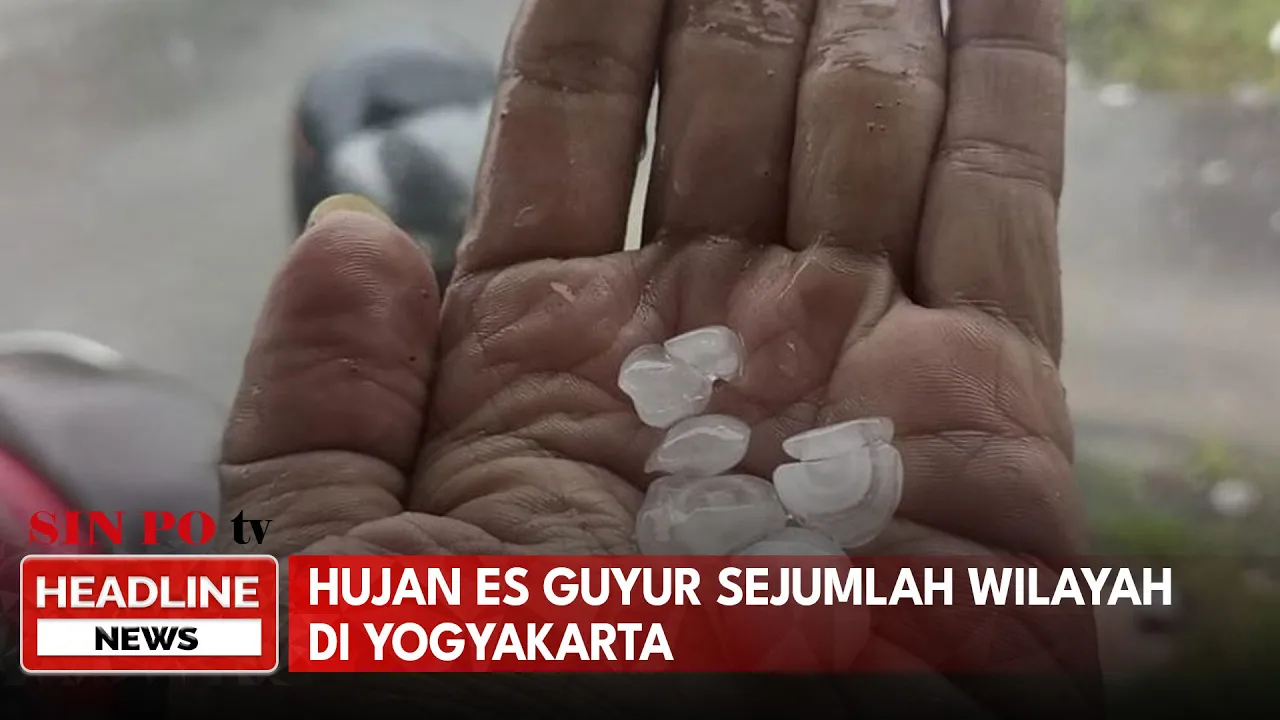 Hujan Es Guyur Sejumlah Wilayah Di Yogyakarta