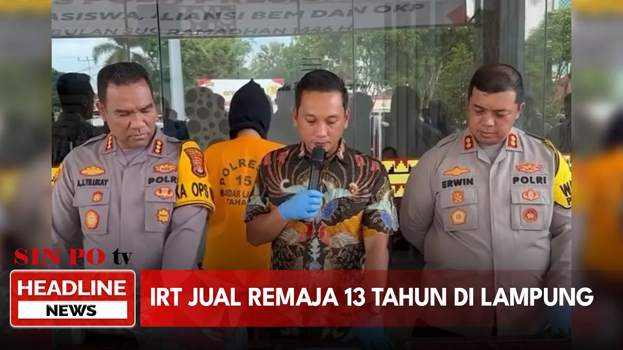 IRT Jual Remaja 13 Tahun di Lampung