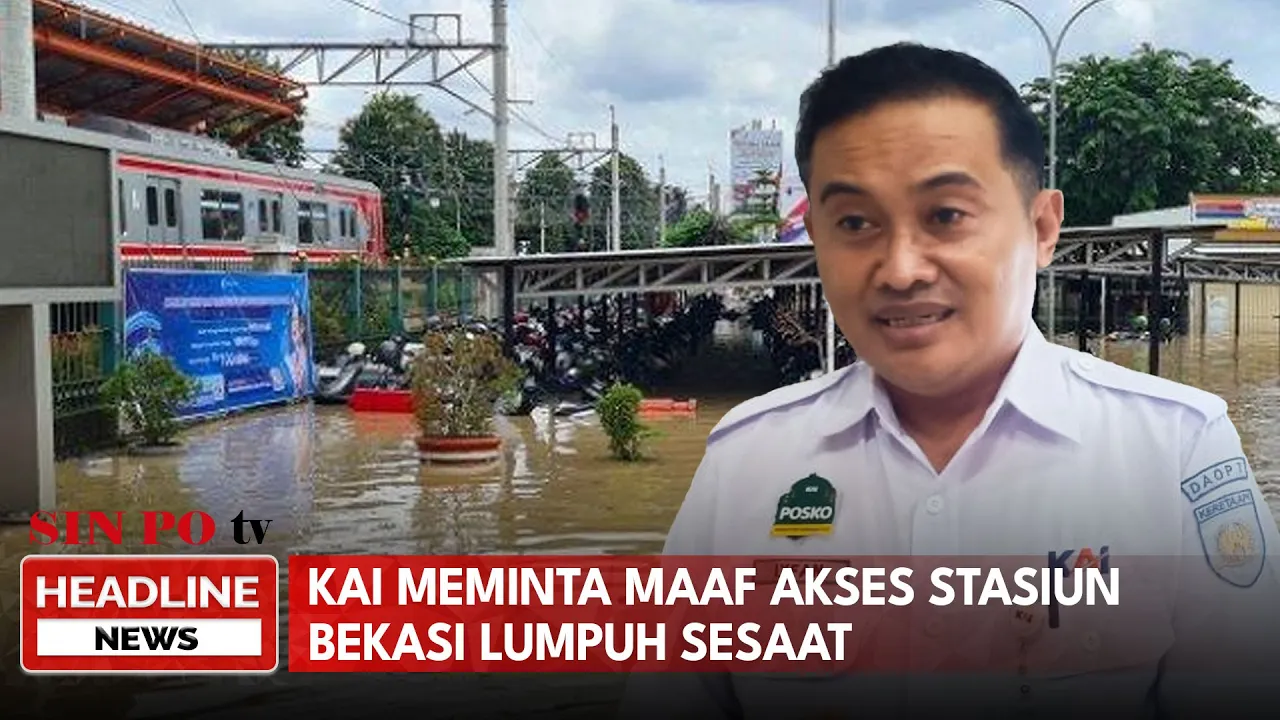 KAI Meminta Maaf Akses Stasiun Bekasi Lumpuh Sesaat
