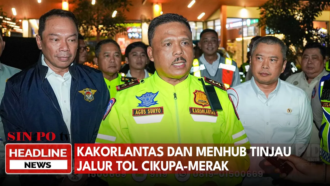 Kakorlantas Dan Menhub Tinjau Jalur Tol Cikupa-Merak