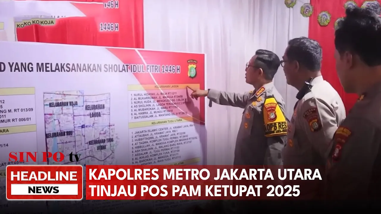 Kapolres Metro Jakarta Utara Tinjau Pos PAM Ketupat 2025