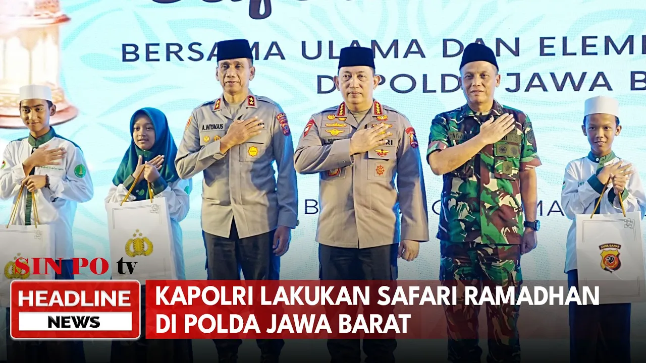 Kapolri Lakukan Safari Ramadhan di Polda Jawa Barat