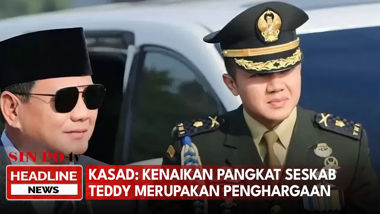 Kasad: Kenaikan Pangkat Seskab Teddy Merupakan Penghargaan