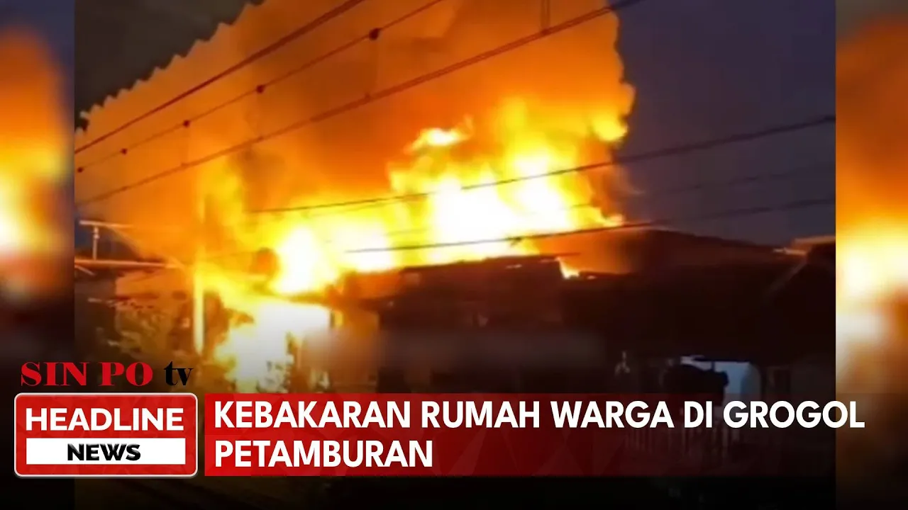 Kebakaran Rumah Warga di Grogol Petamburan