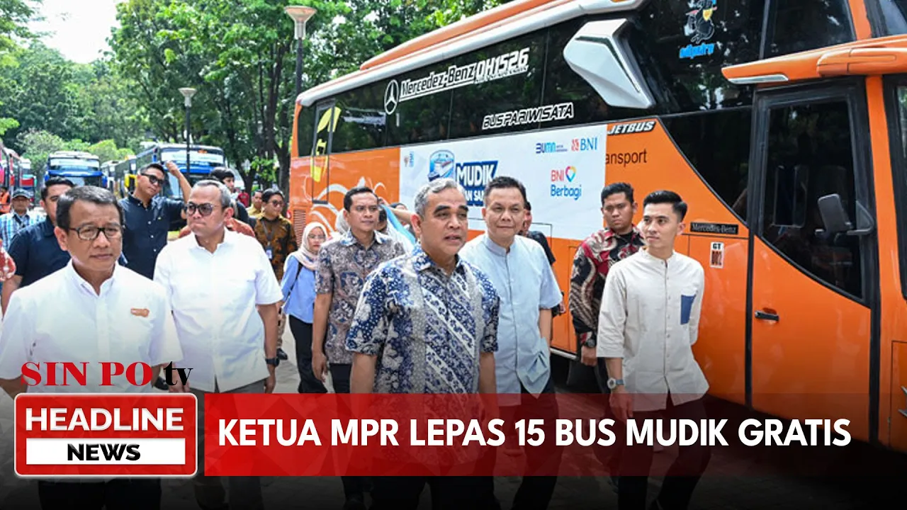 Ketua MPR Lepas 15 Bus Mudik Gratis