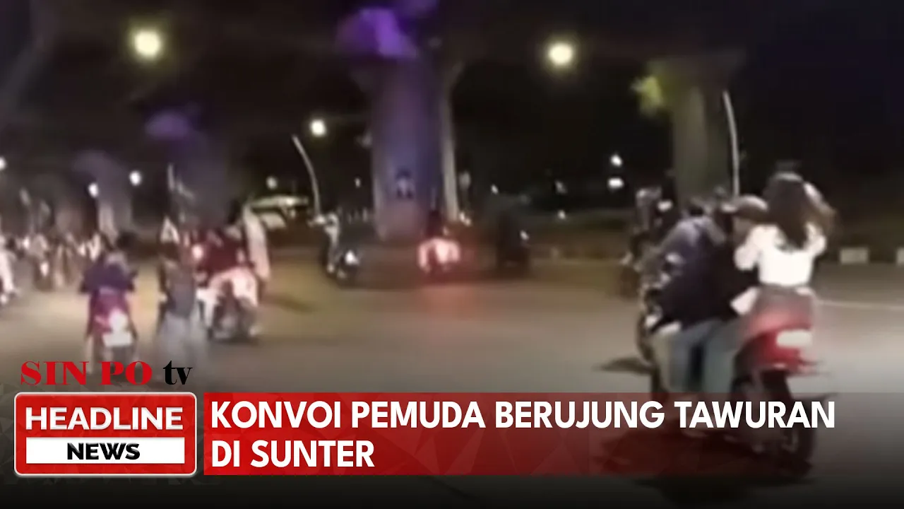 Konvoi Pemuda Berujung Tawuran Di Sunter