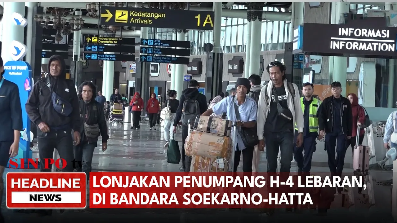 Lonjakan Penumpang H-4 Lebaran, Di Bandara Soekarno-Hatta