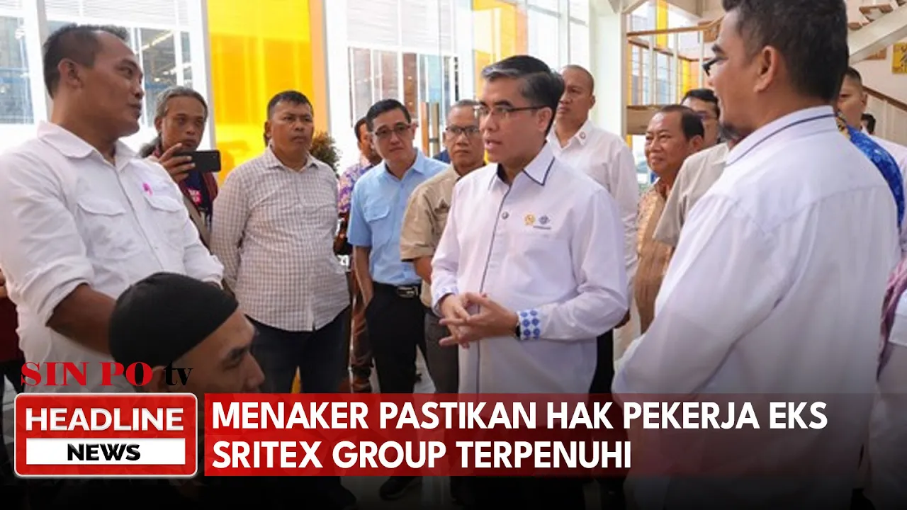 Menaker Pastikan Hak Pekerja Eks Sritex Group Terpenuhi