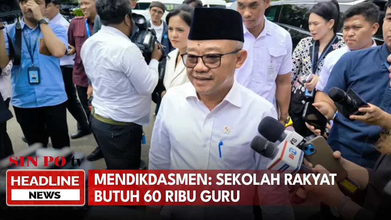 Mendikdasmen Sebut Sekolah Rakyat Butuh 60 Ribu Guru