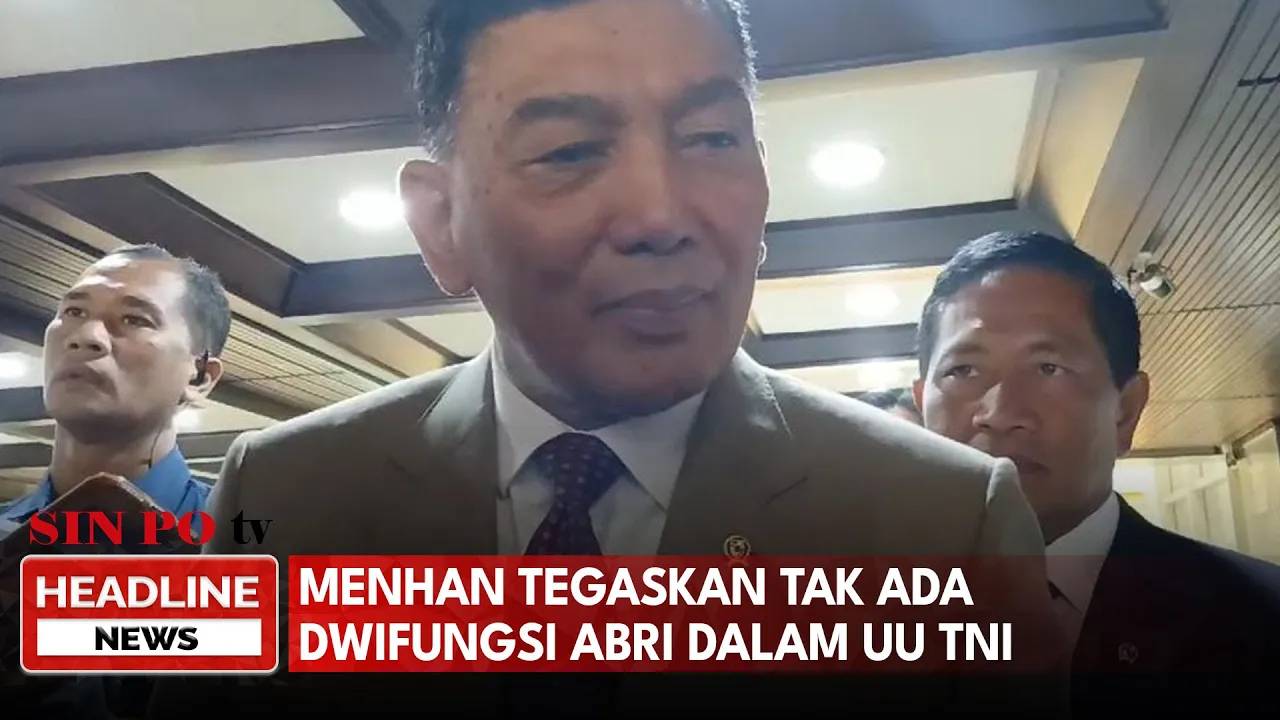 Menhan Tegaskan Tak Ada Dwifungsi ABRI dalam UU TNI