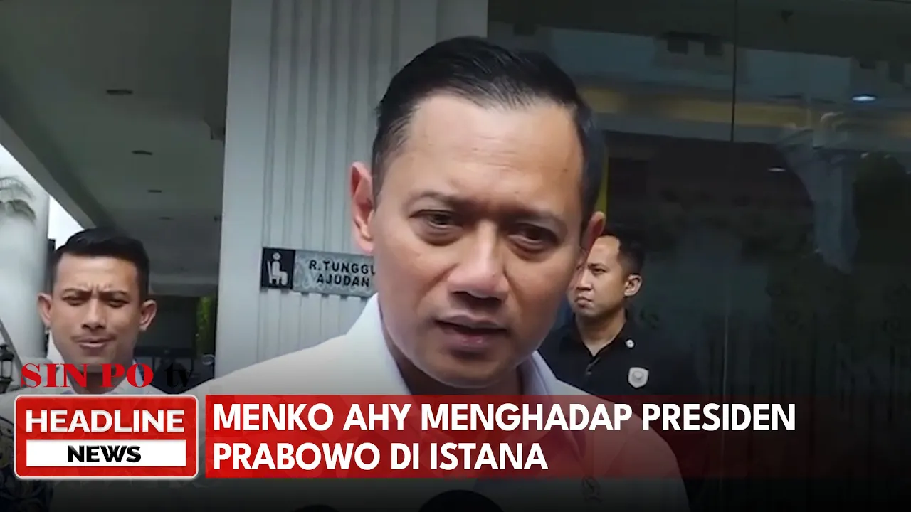 Menko AHY Menghadap Presiden Prabowo Di Istana