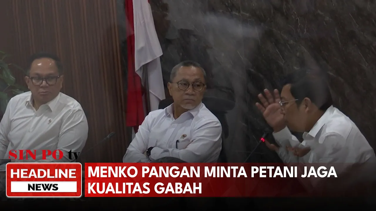 Menko Pangan Minta Petani Jaga Kualitas Gabah