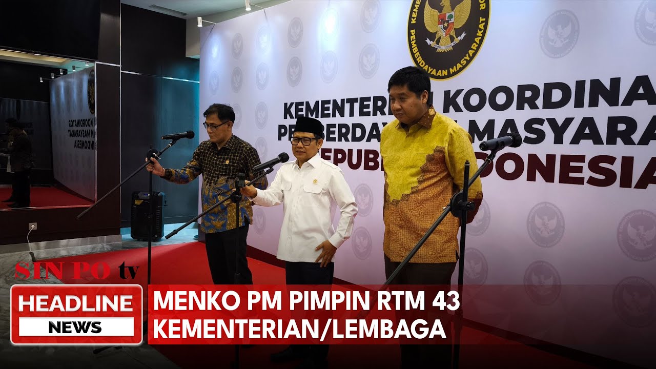 Menko PM Pimpin RTM 43 Kementerian/Lembaga