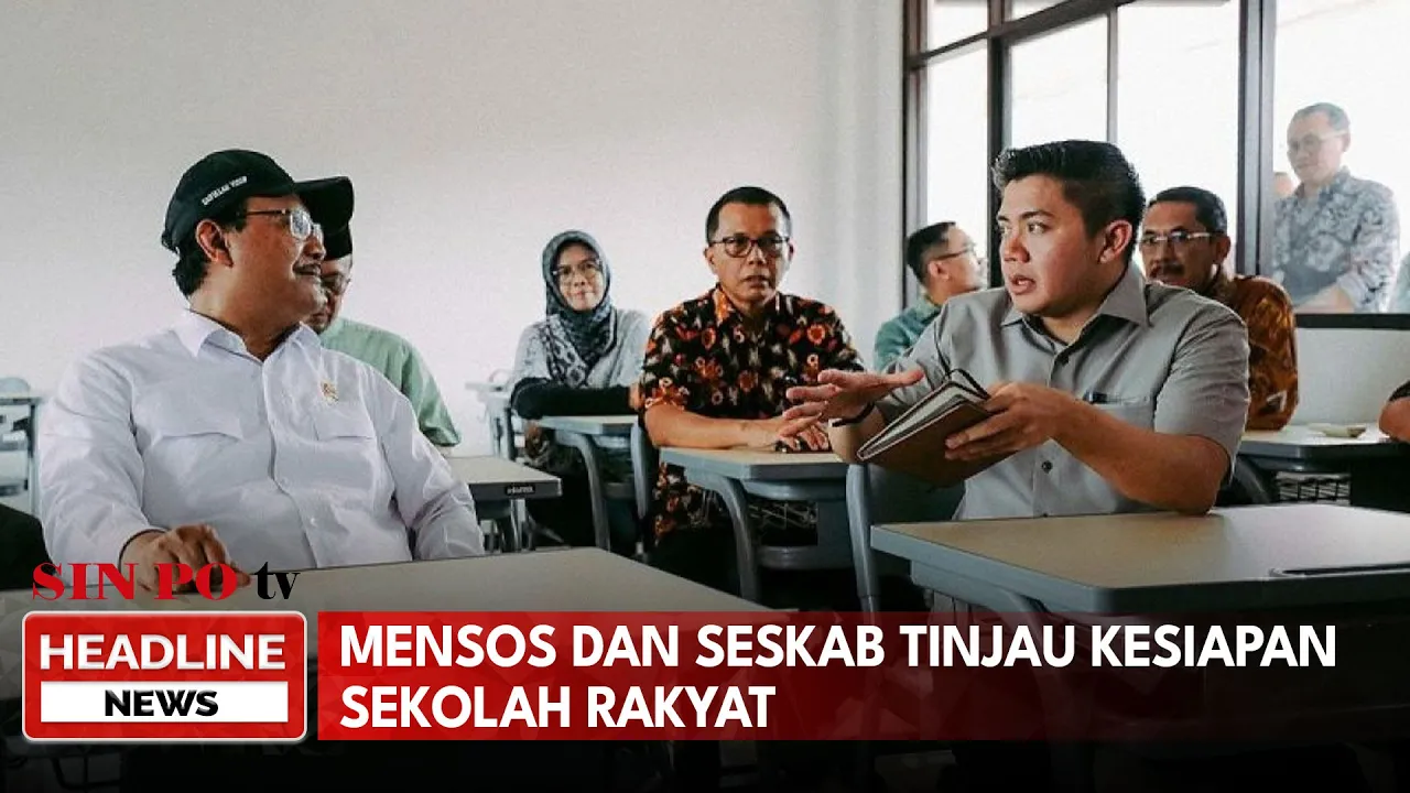 Mensos Dan Seskab Tinjau Kesiapan Sekolah Rakyat